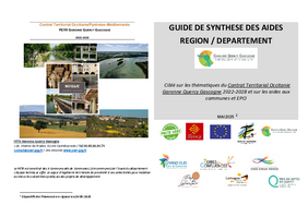 Page de garde du guide de synthèse des aides Région / Département